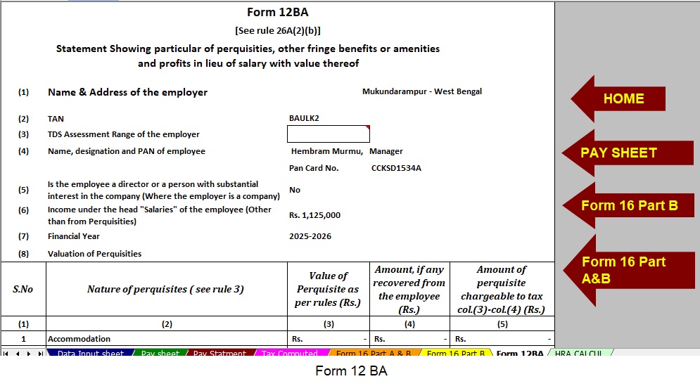 Form 12 BA